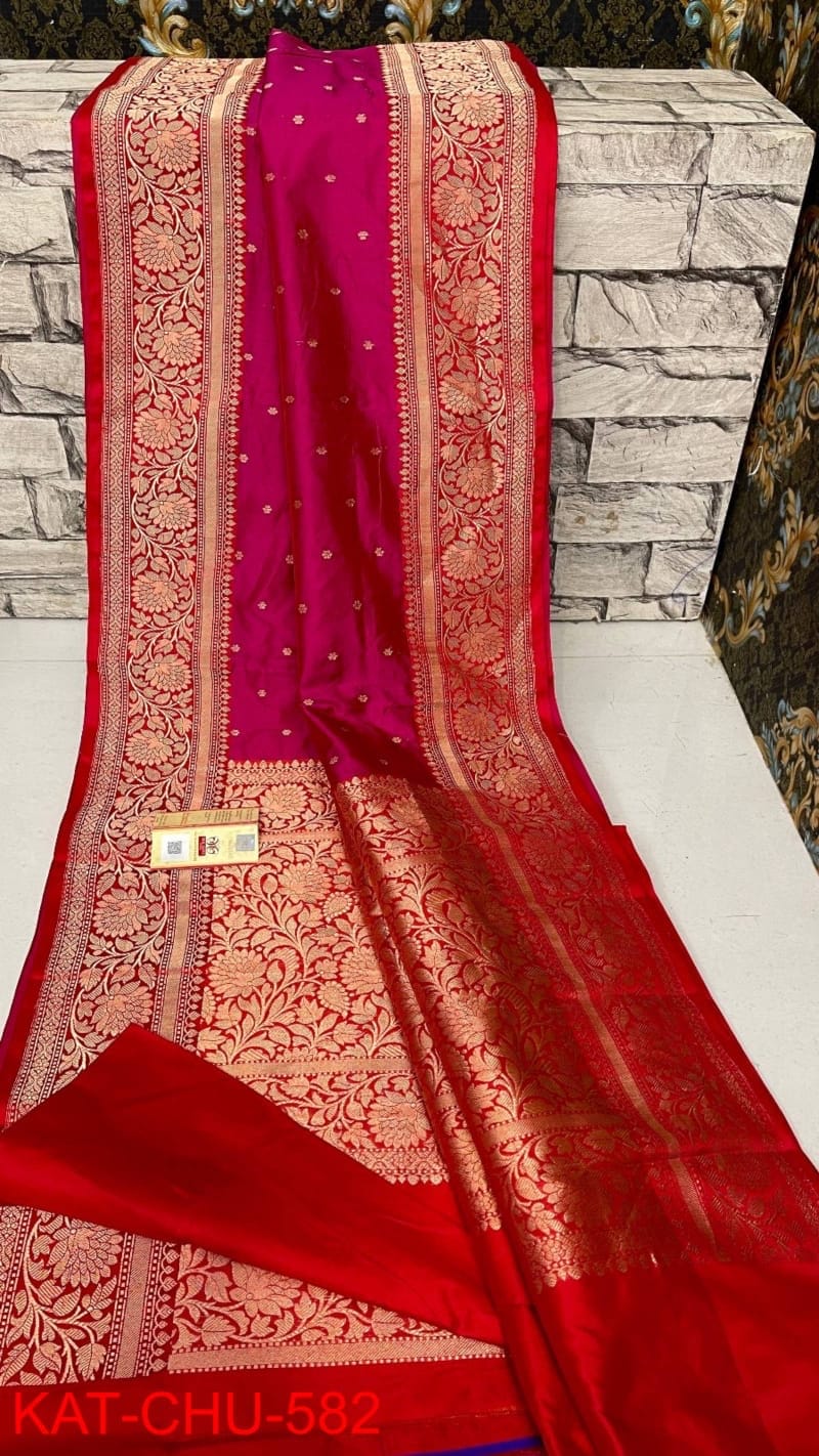 Pure Handloom Banarasi Katan Saree