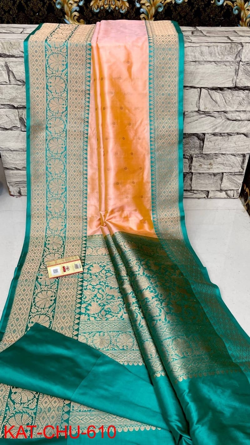 Pure Handloom Banarasi Katan Saree