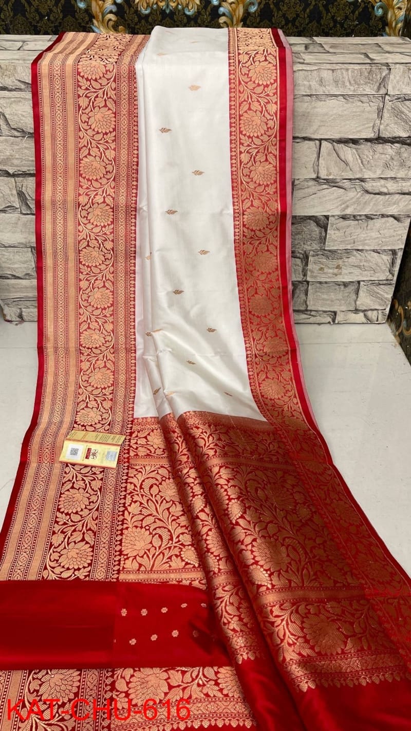Pure Handloom Banarasi Katan Saree