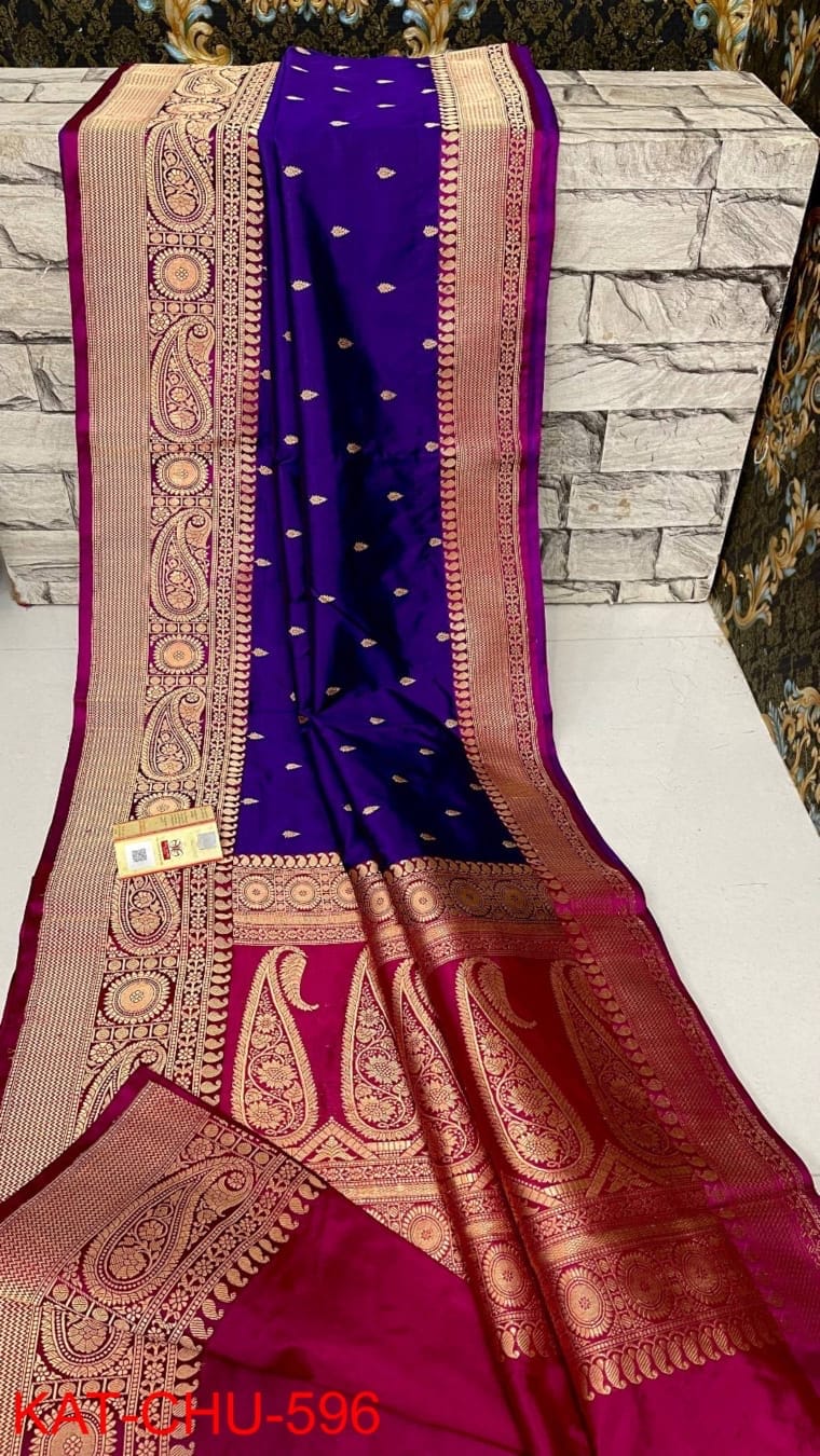 Pure Handloom Banarasi Katan Saree