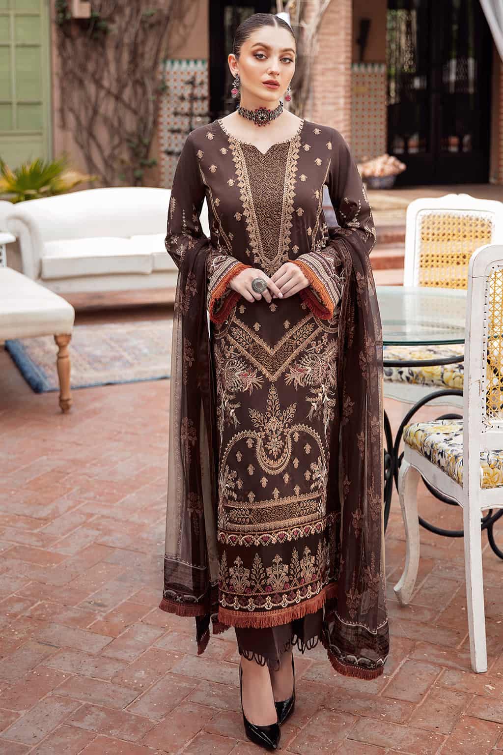 Mashaal By Ramsha Luxury Lawn 100% Original Ready To Ship