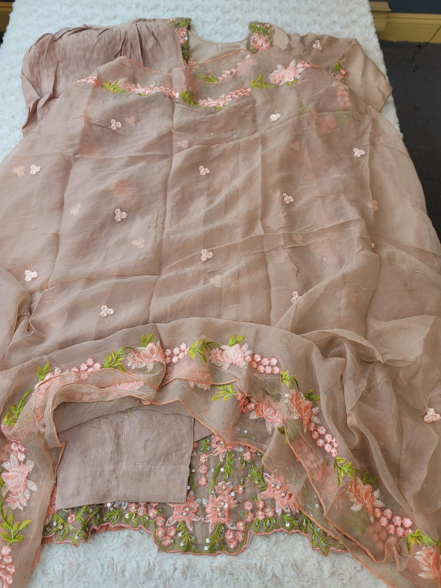 Pakistani Stitched Embroidery Party Wear Dresses Ready To Ship