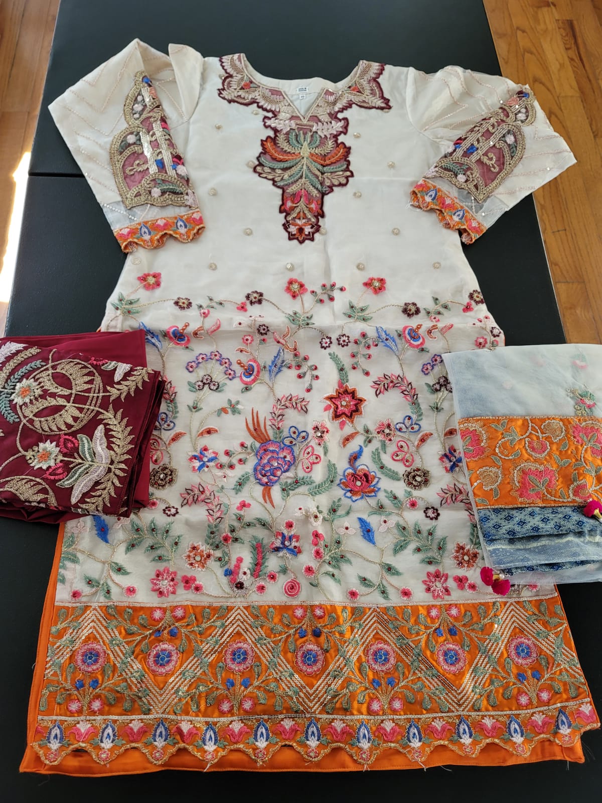 Pakistani Stitched Embroidery Party Wear Dresses Ready To Ship