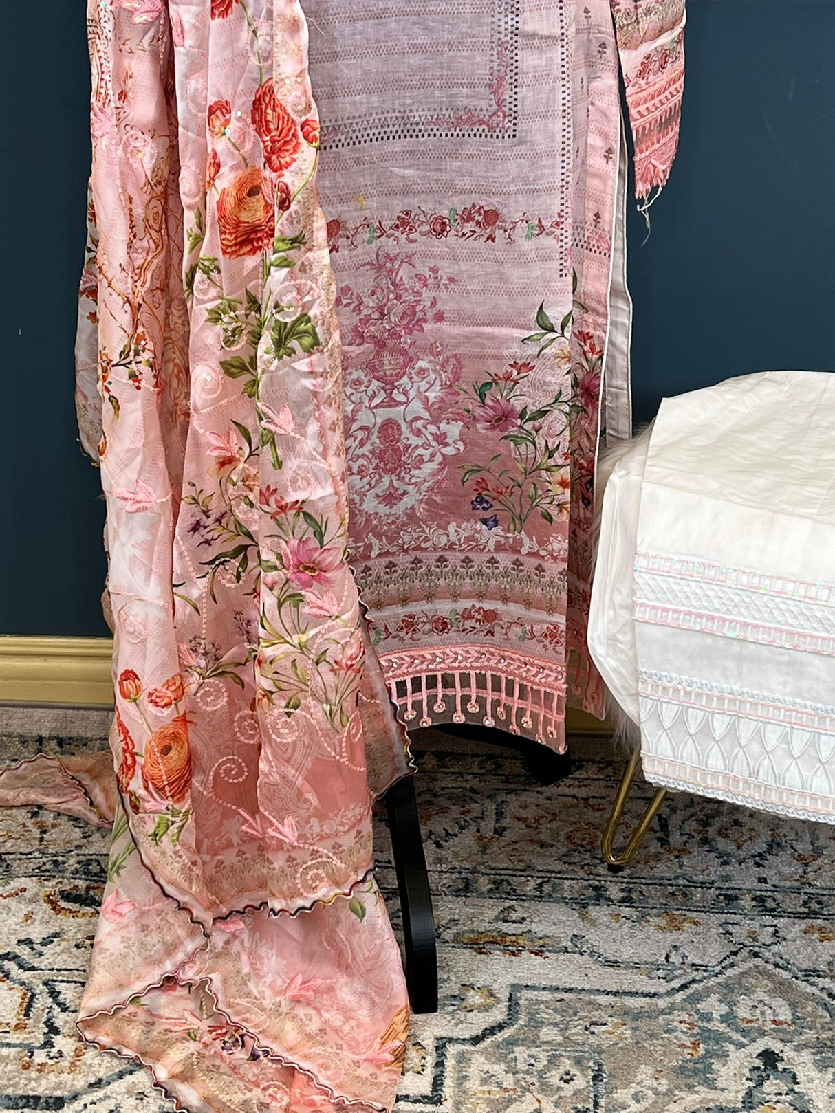 Luxury Embroidered lawn Ready To Ship
