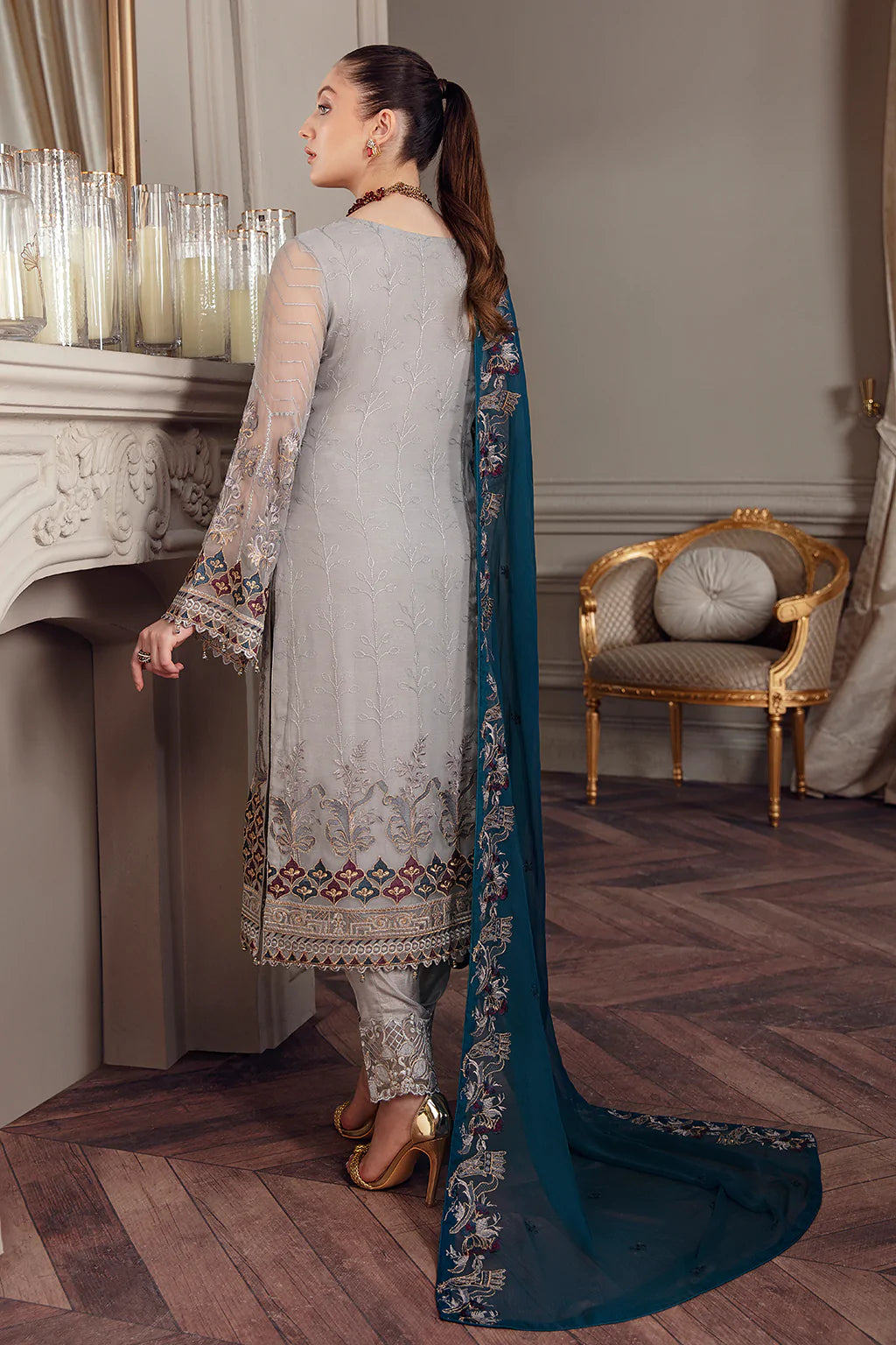 Chevron by Ramsha Luxury Chiffon Embroidered Collection
