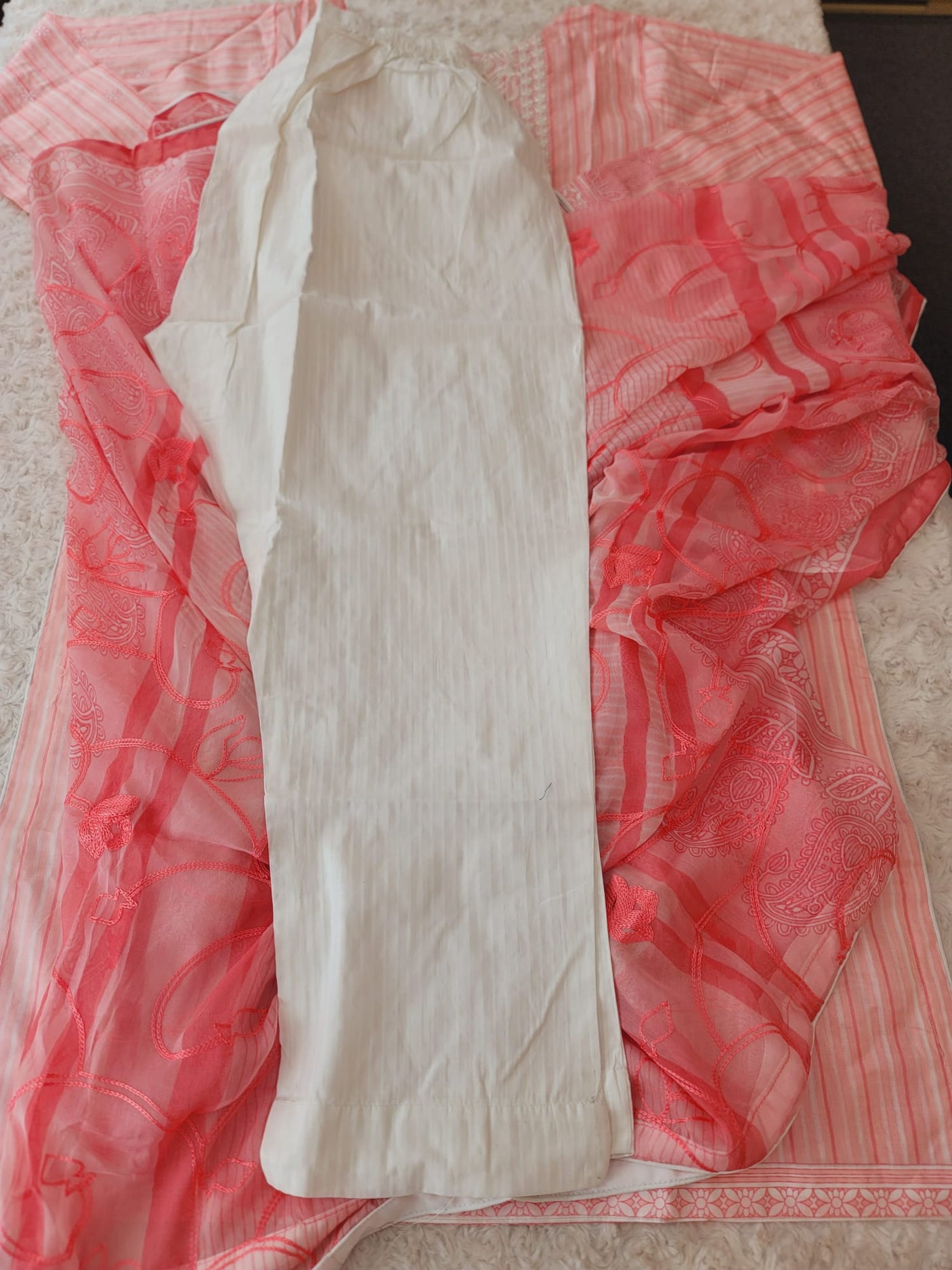 Pakistani stitched lawn Embroidered Salwar kameez ready to ship