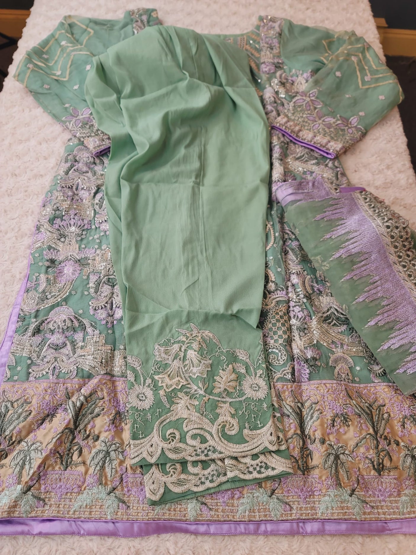 Pakistani Stitched Embroidery Party Wear Dresses Ready To Ship