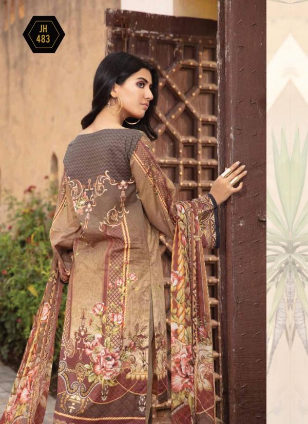 Johra Mahsa Embroidered Digital Printed Lawn-100% Original Guaranteed
