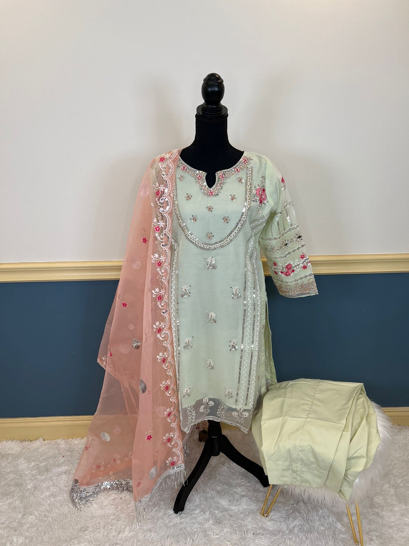 Pakistani Embroidered Party wear Ready To Ship