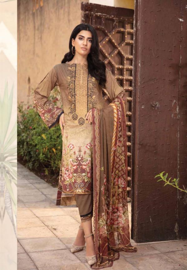 Johra Mahsa Embroidered Digital Printed Lawn-100% Original Guaranteed