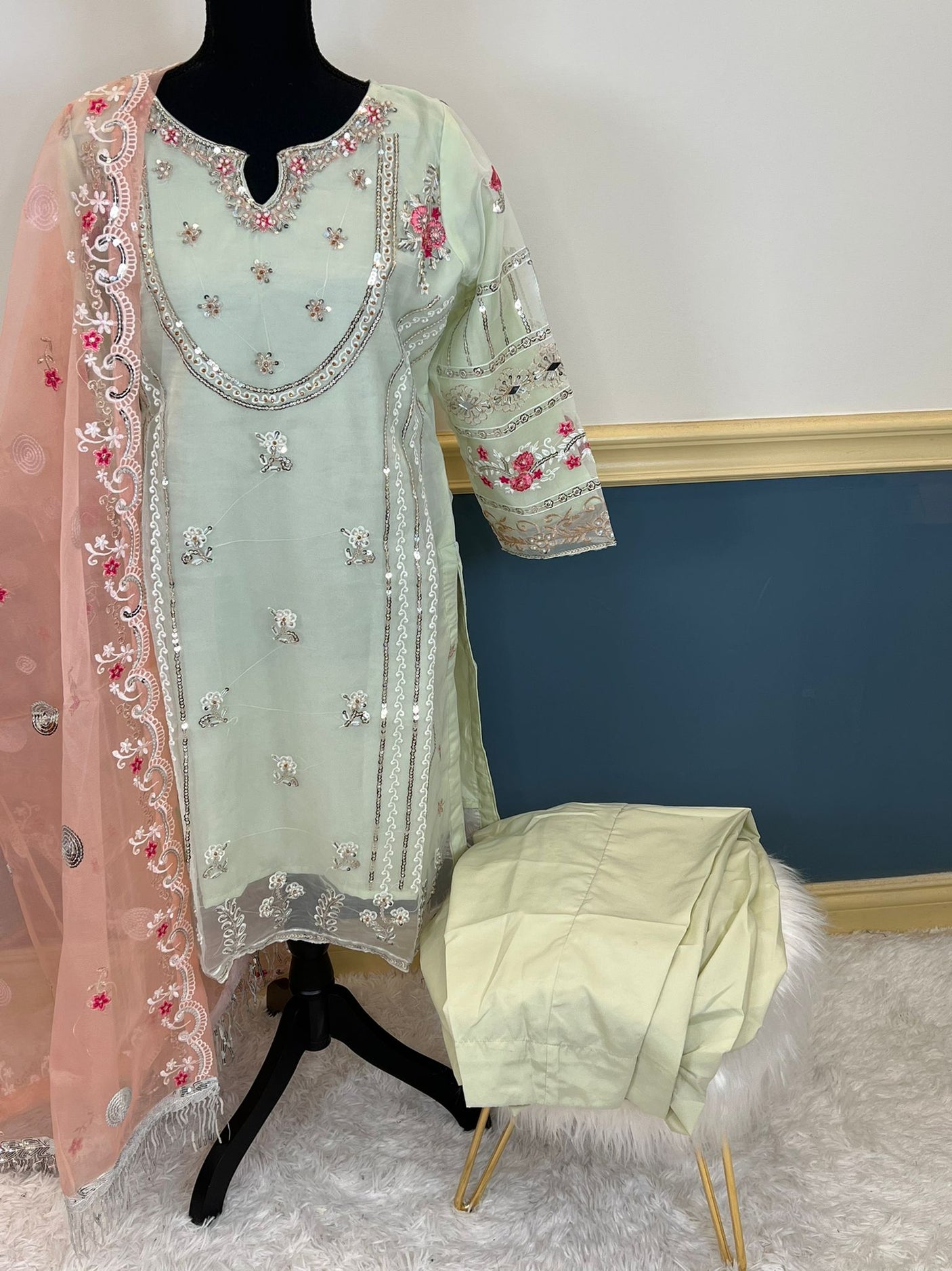 Pakistani Embroidered Party wear Ready To Ship