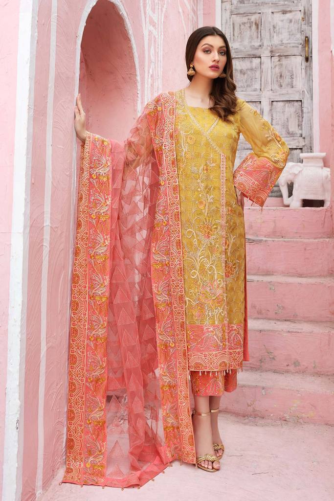 Charizma Chimmer Festive Chiffon Collection 2021-100% Original Guaranteed