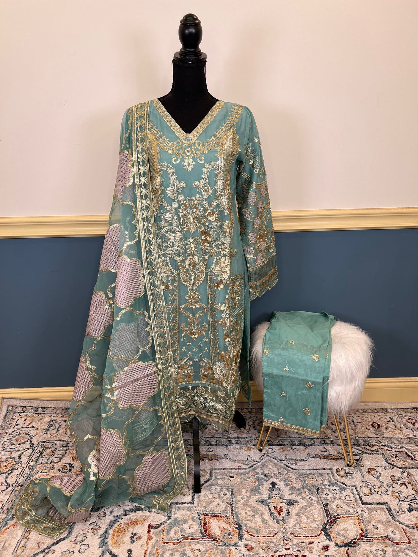 Pakistani Embroidered Party wear Ready To Ship
