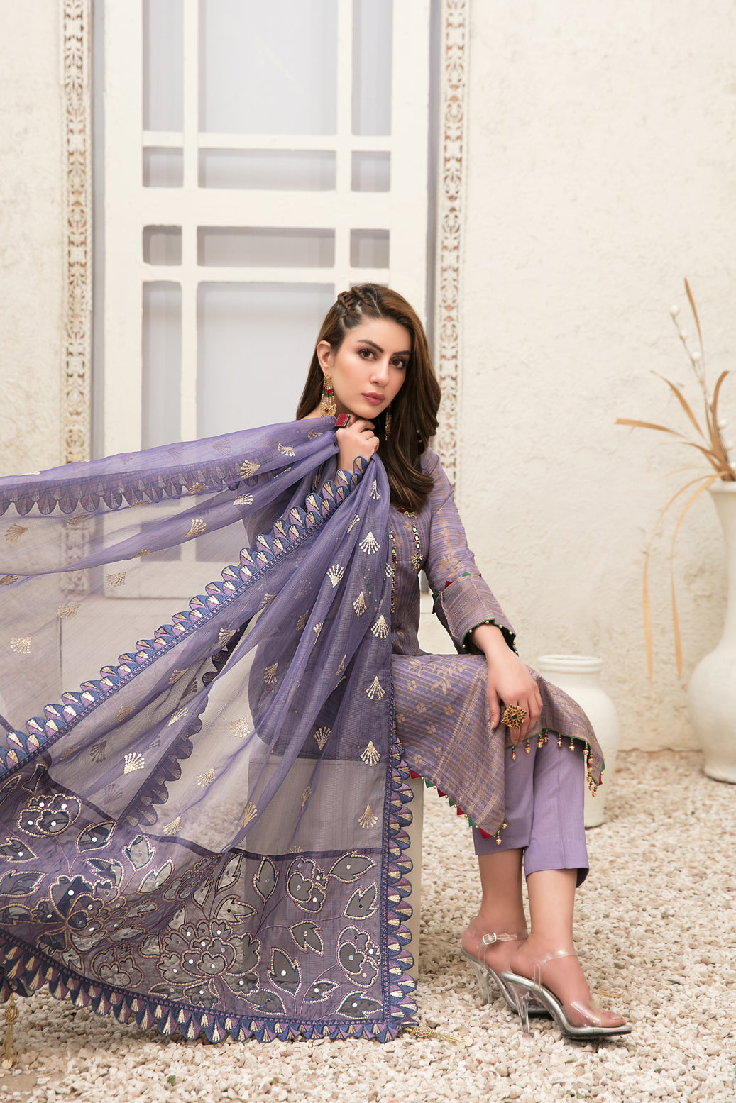 Giselle Printed And Embroidered Lawn Collection By Tawakkal 100% Original