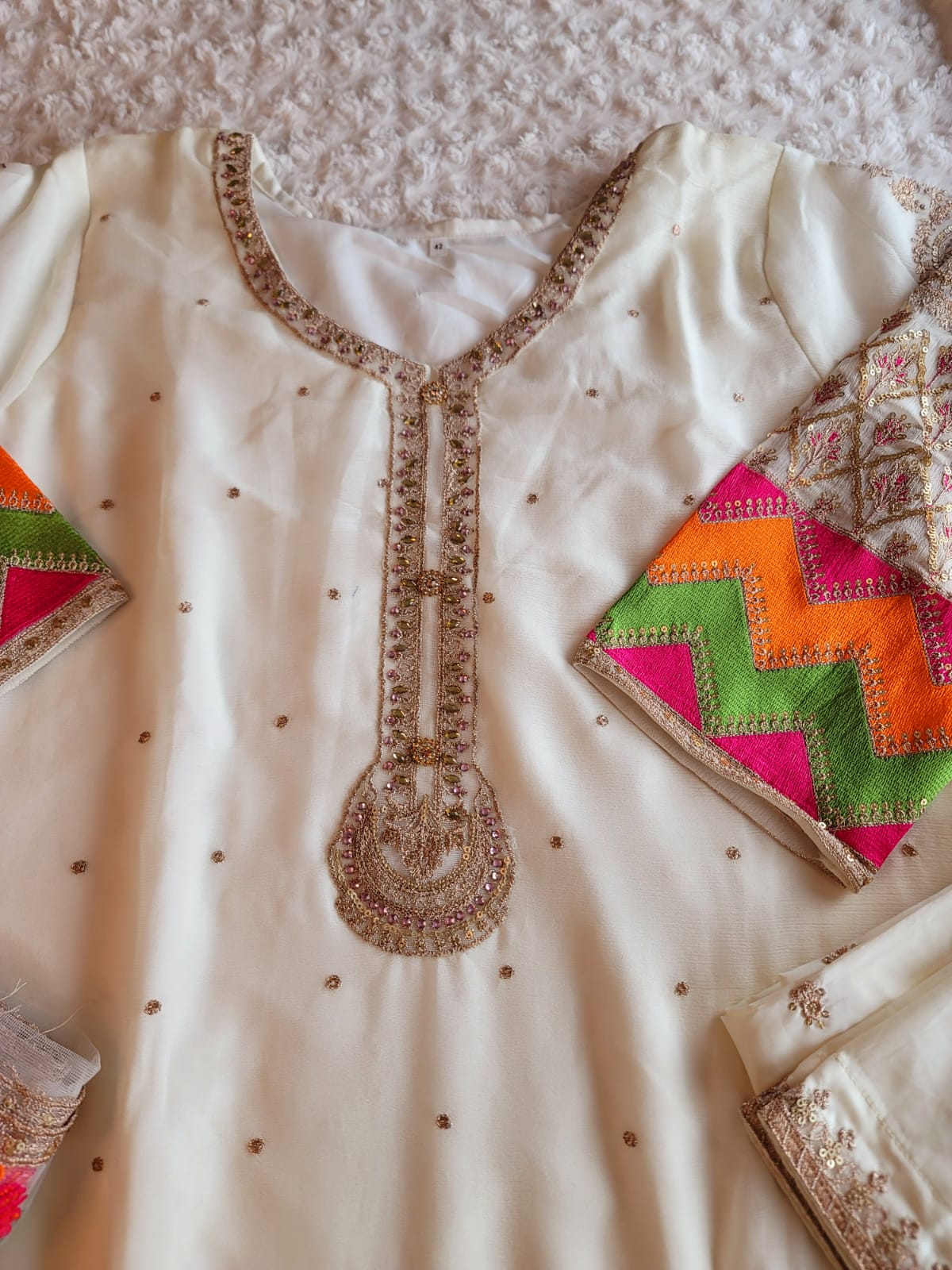Pakistani Stitched Embroidery Party Wear Dresses Ready To Ship