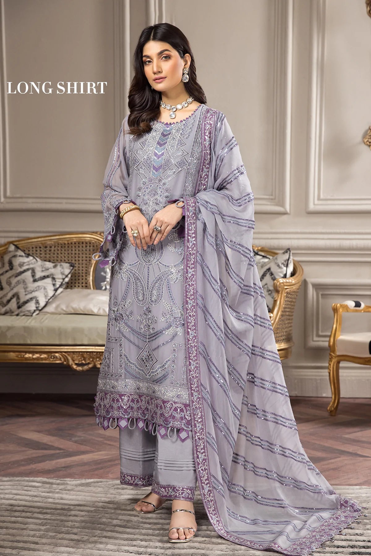 Alizeh Embroidered Chiffon Collection100% Original