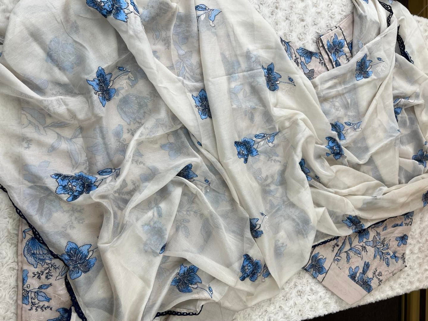 Pakistani Stitched Embroidery Lawn Suit Ready To Ship