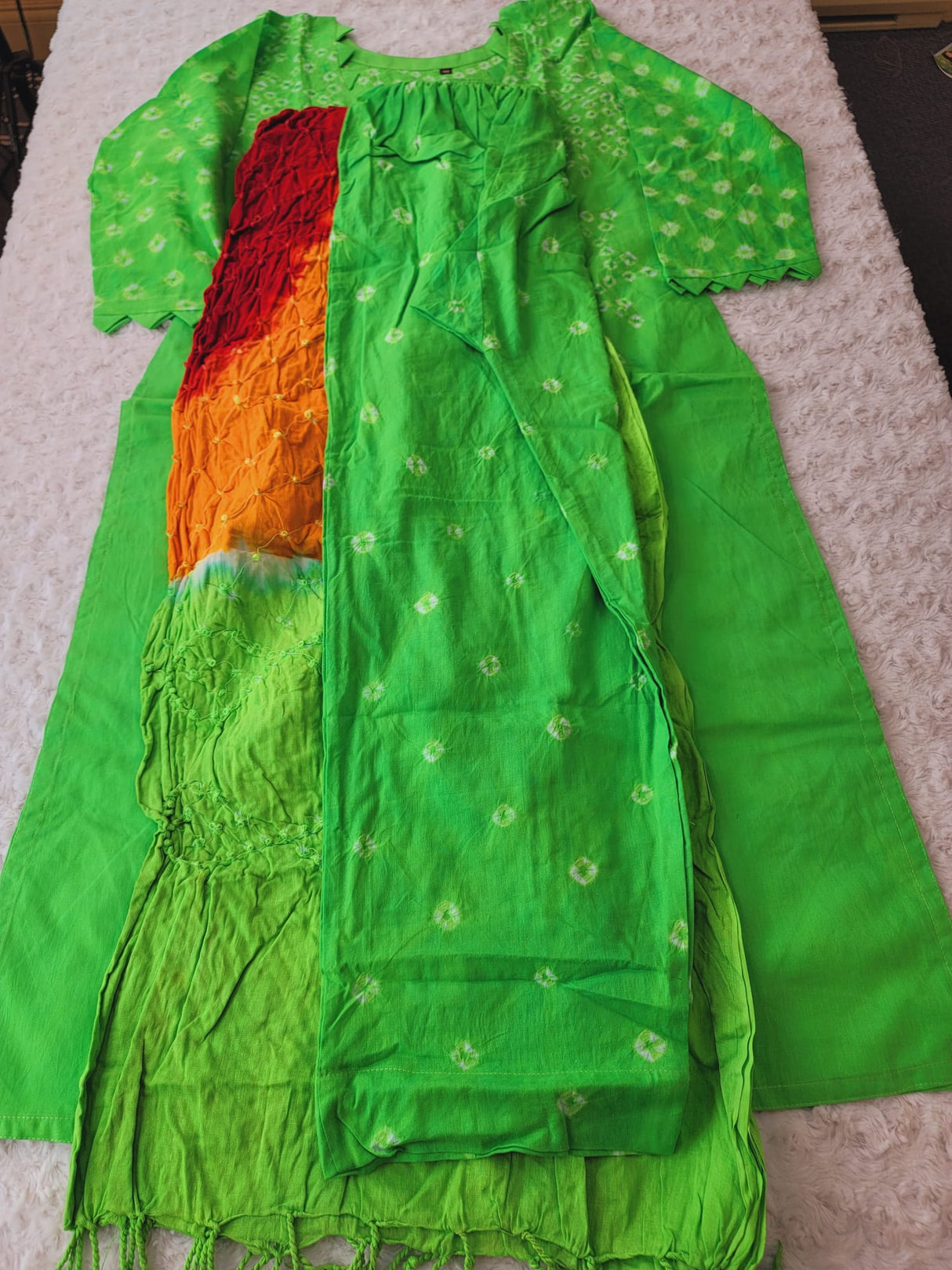 Bangladeshi batik salwer kamiz