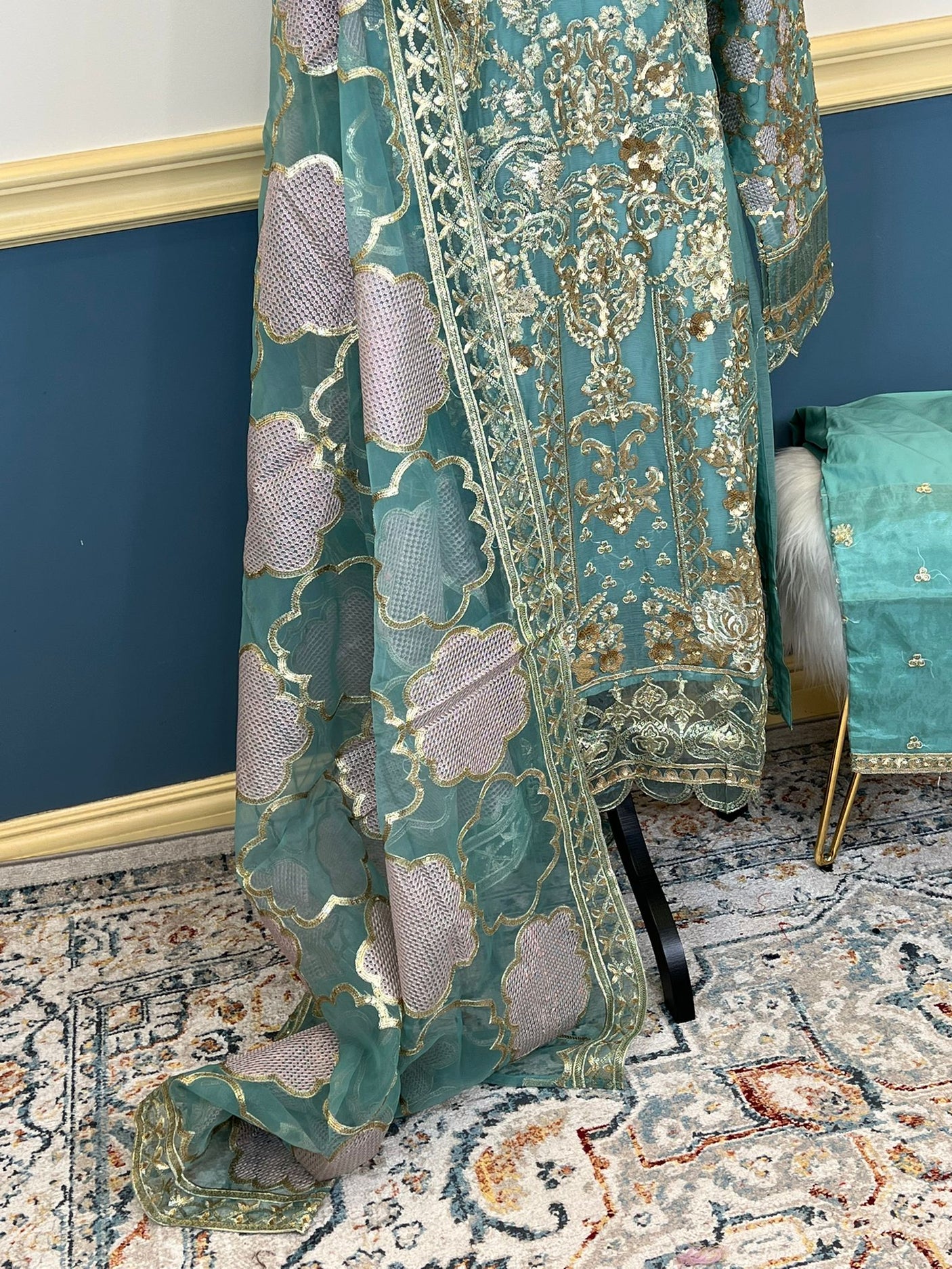 Pakistani Embroidered Party wear Ready To Ship