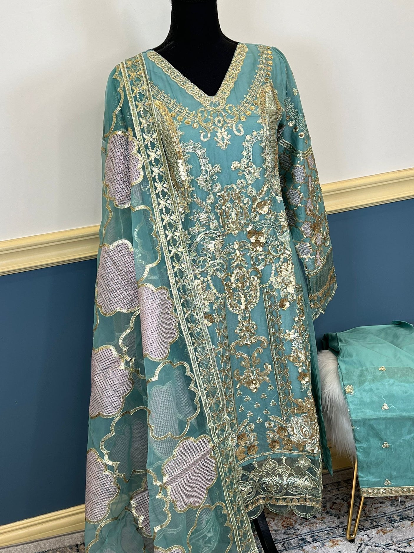 Pakistani Embroidered Party wear Ready To Ship
