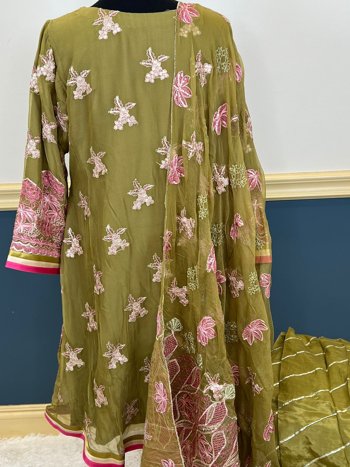 Pakistani Stitched Embroidery Party Wear Dresses Ready To Ship