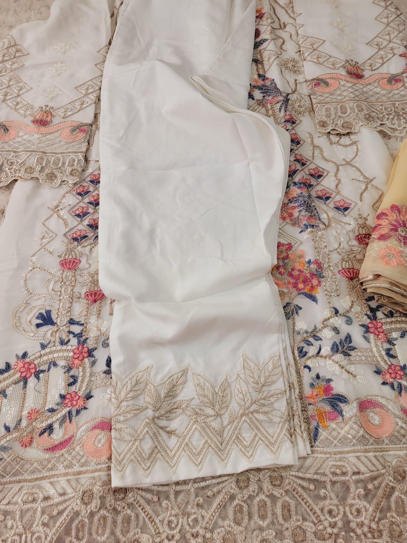 Pakistani Stitched Embroidery Party Wear Dresses Ready To Ship