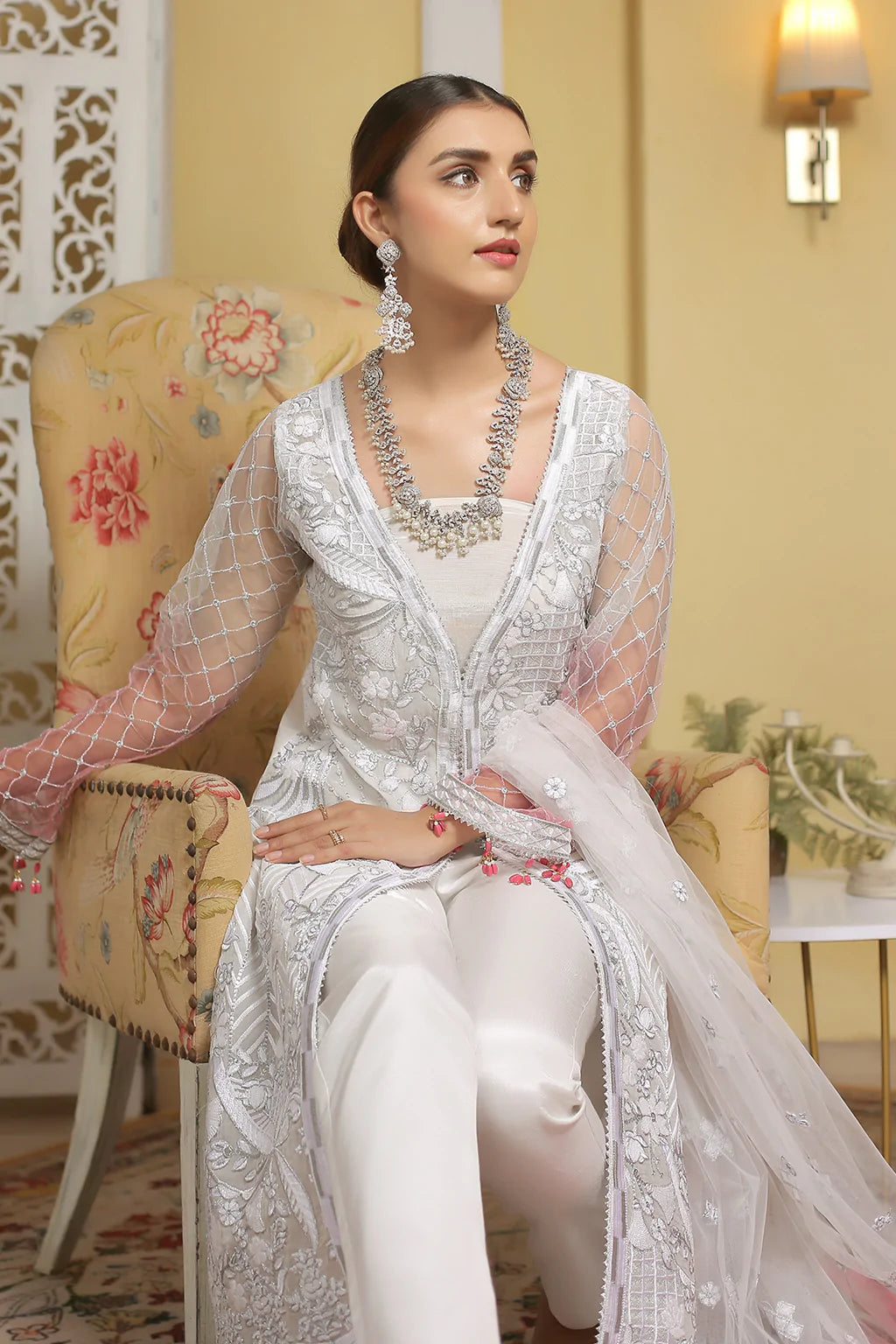 La'Fleur By Maryam's Chiffon Embroidered Collection