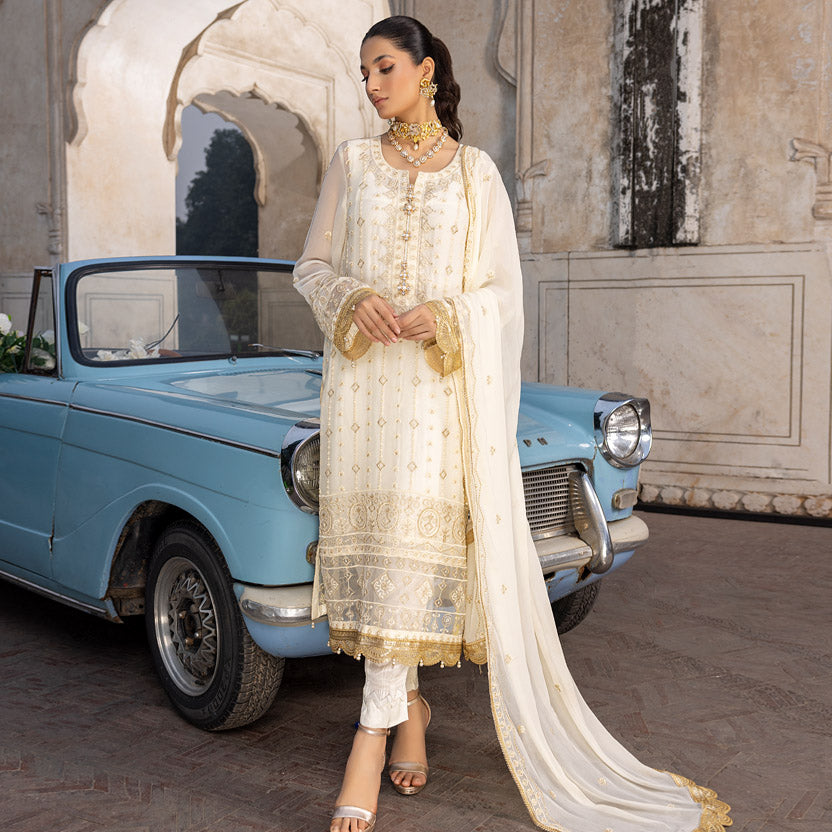 Merakish Chiffion By Shahzeb Textile Luxury Embroidered Collection 100% Original