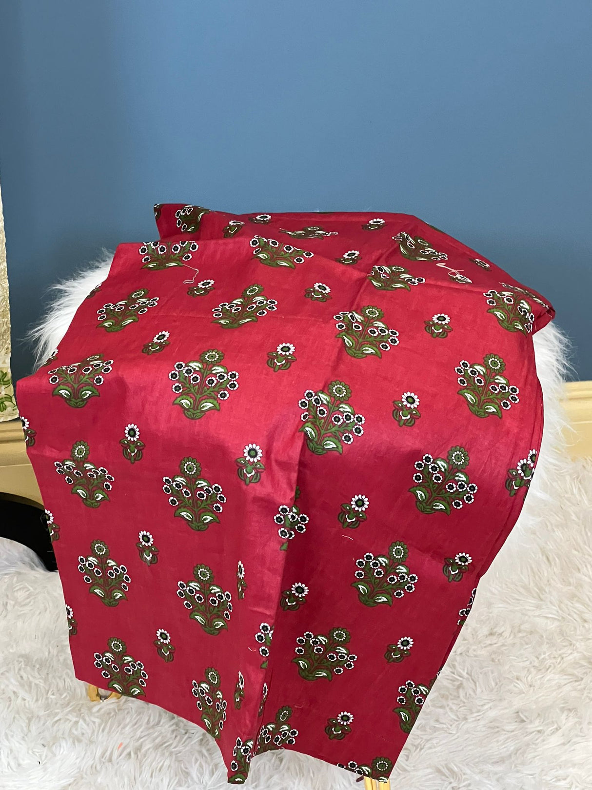 Indian Cotton Stitched Embroidery Suit Ready To Ship