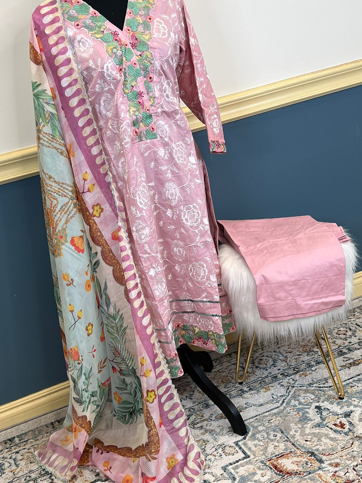 Luxury Embroidered lawn Ready To Ship