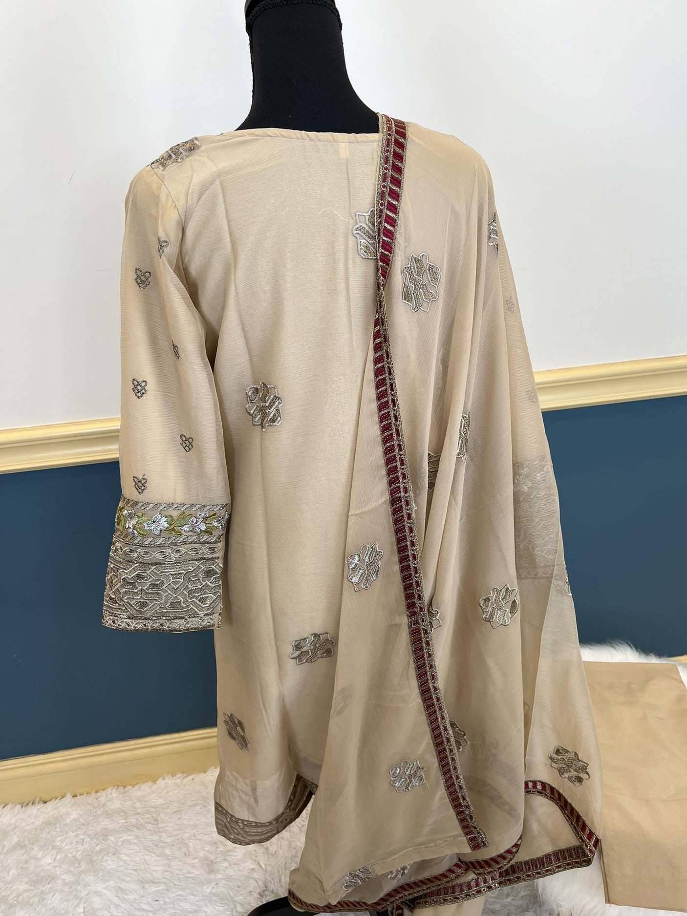 Pakistani Stitched Embroidery Party Wear Dresses Ready To Ship