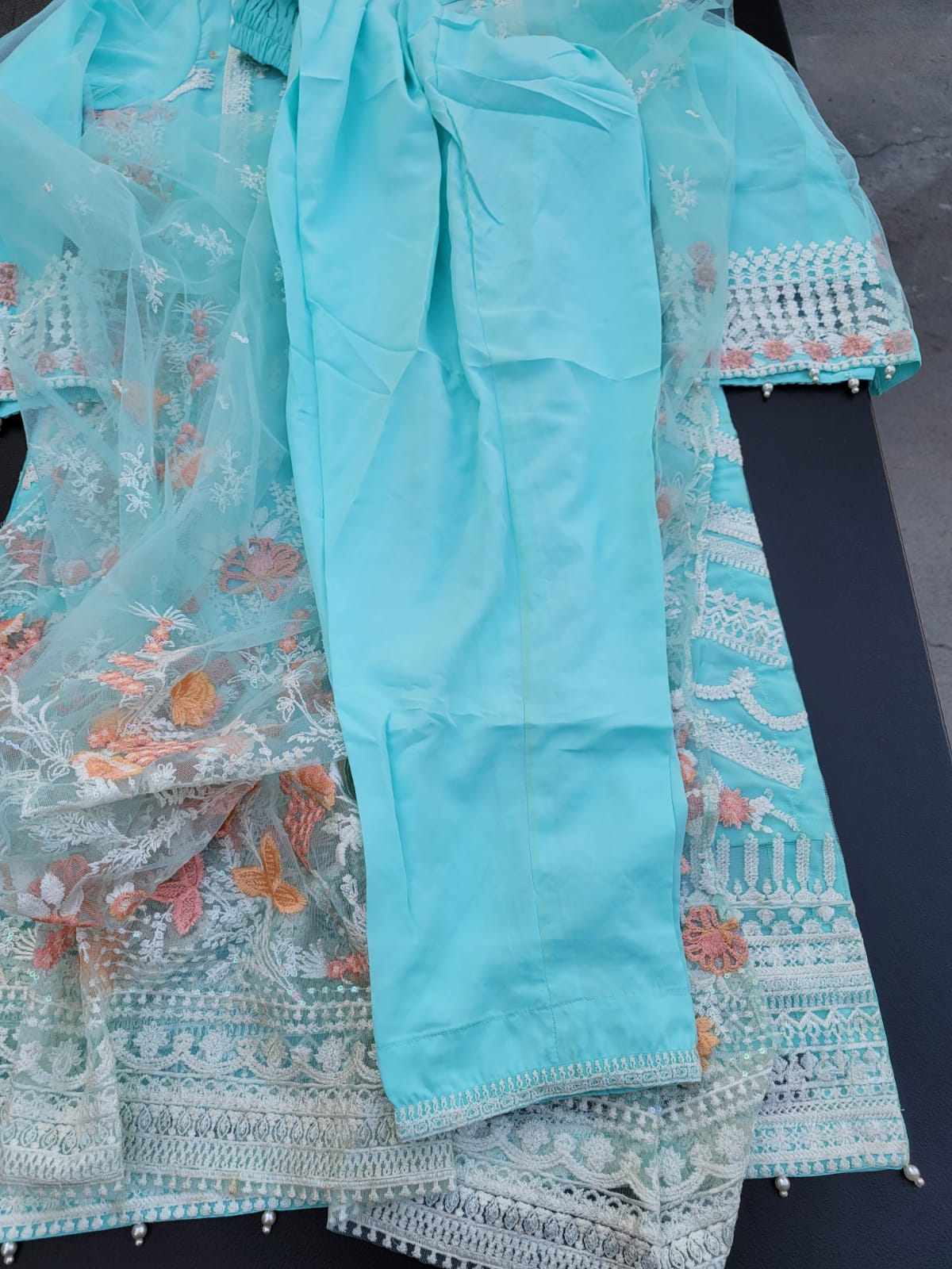 Pakistani Stitched Embroidery Party Wear Dresses Ready To Ship