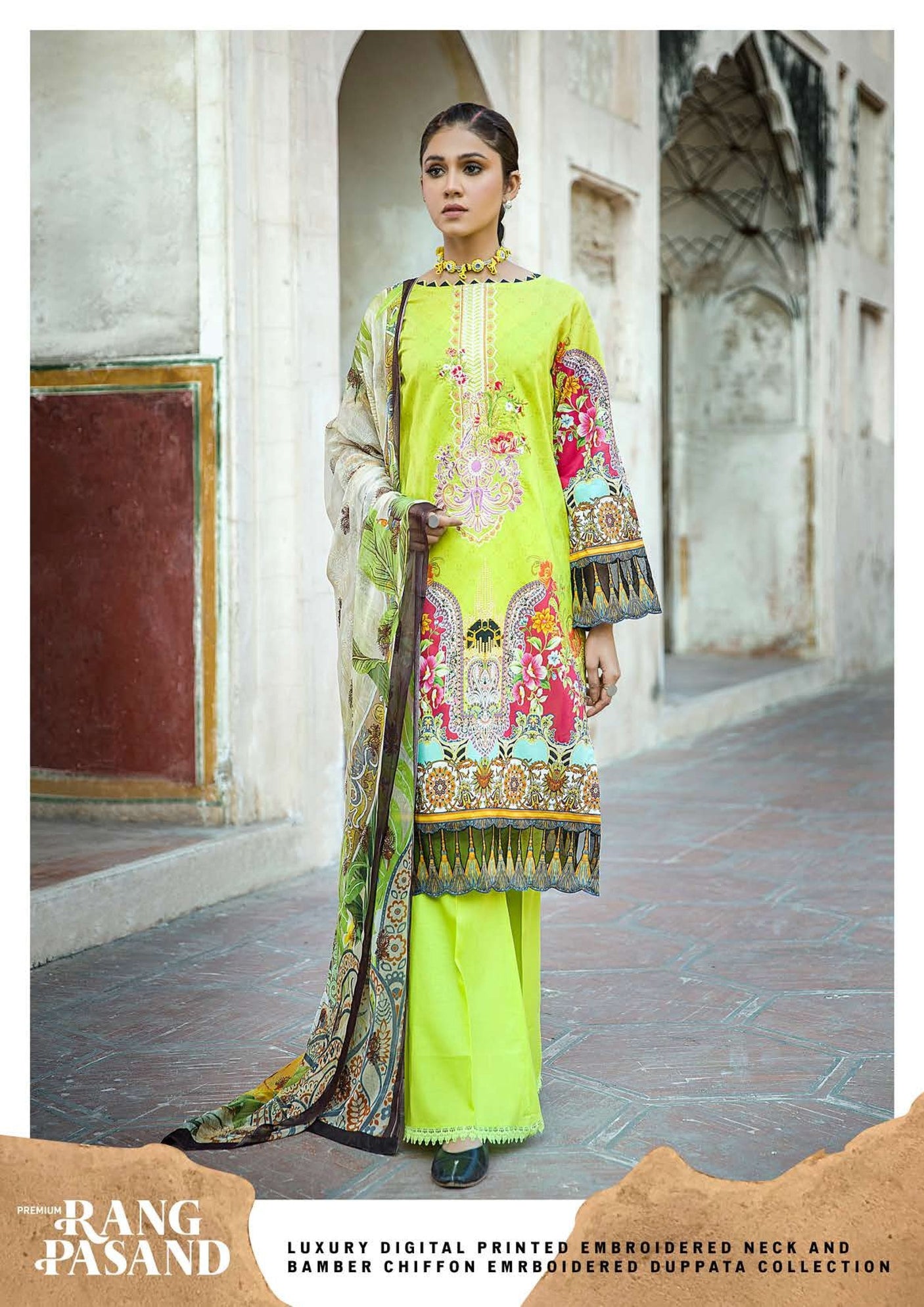 Rang Pasand Lawn Collection By Gull Jee-100% Original Guaranteed