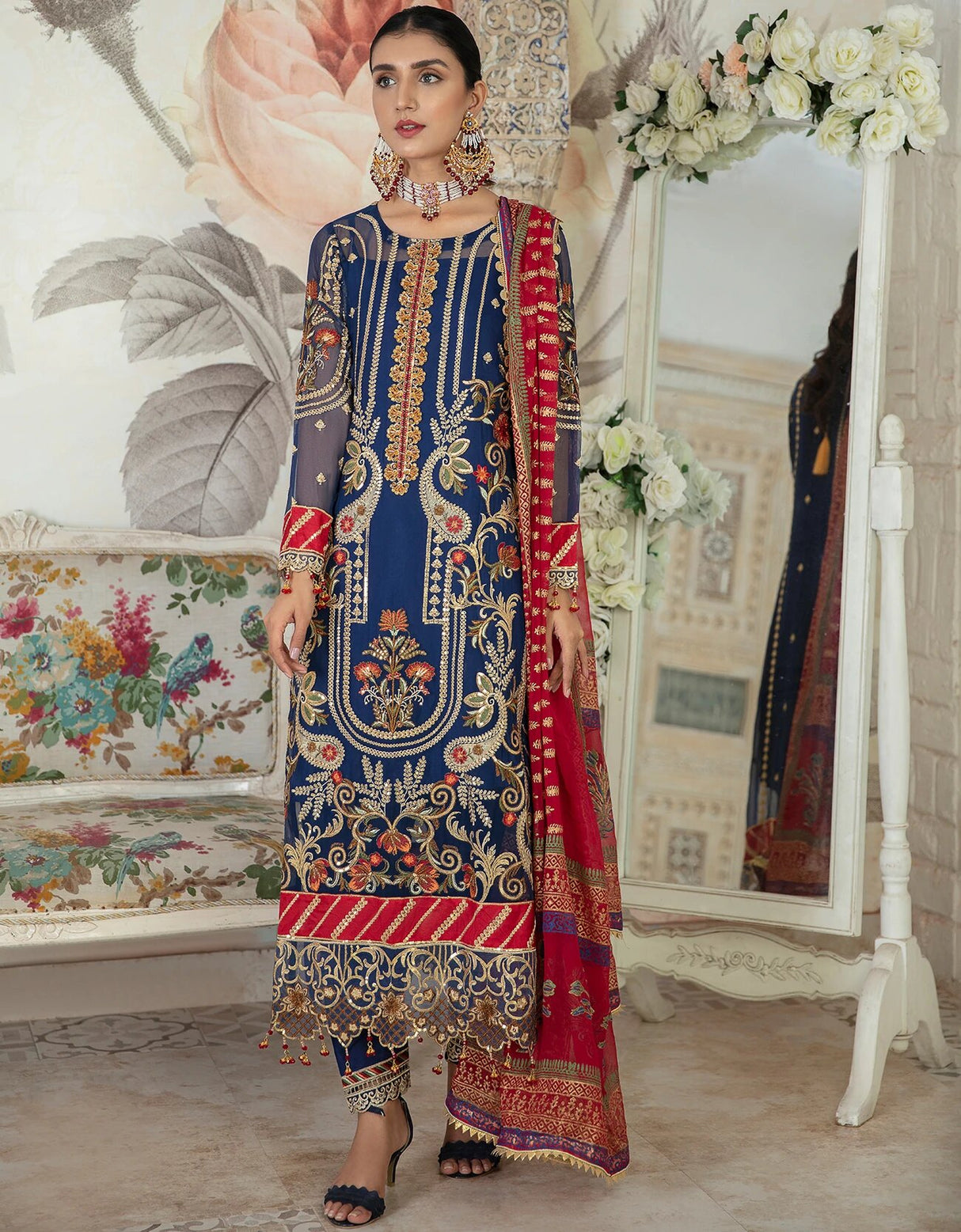 Le Festa by Emaan Adeel Chiffon Collection -100% Original Guaranteed