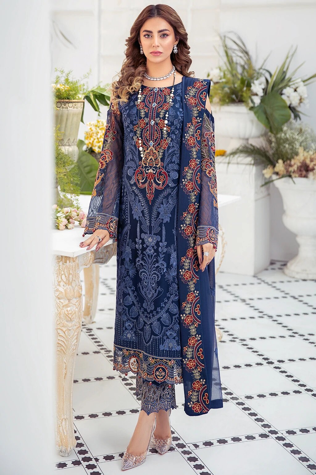 Ramsha Luxury Chiffon Embroidered Collection -100% Original Guaranteed