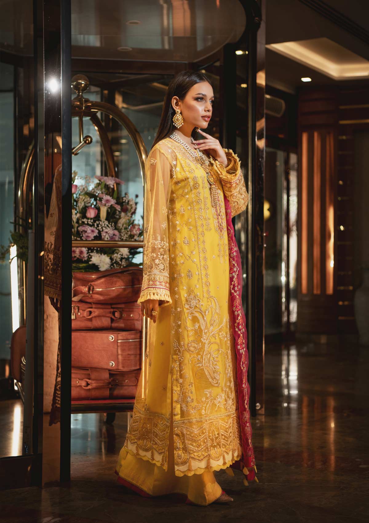 AIK Embroidered Chiffon Collection-100% Original Guaranteed