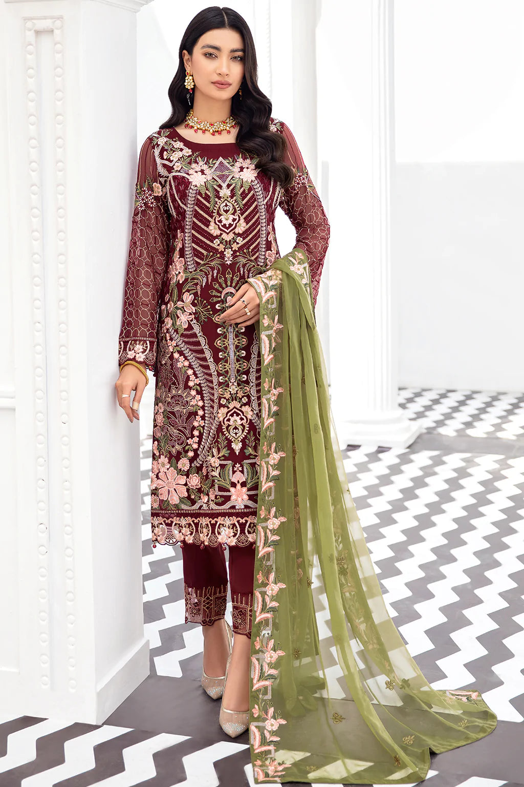 Rangoon By Ramsha Luxury Chiffon Embroidered Collection