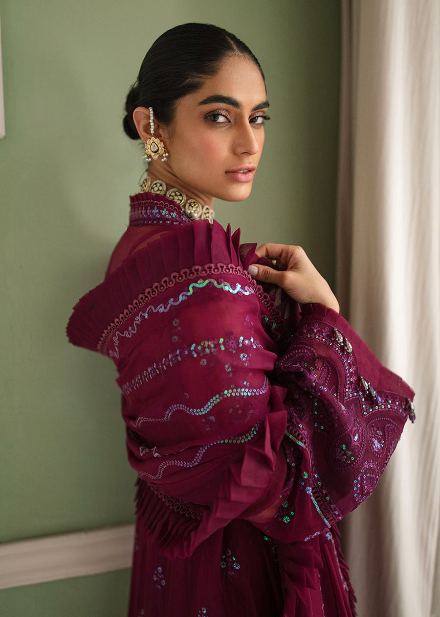 Afroze-La Fuchsia  LUXURY CHIFFON COLLECTION  100% Original