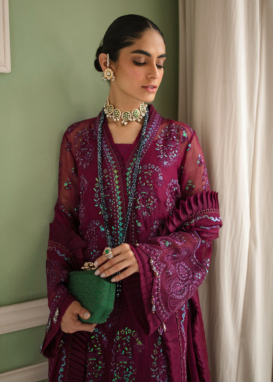 Afroze-La Fuchsia  LUXURY CHIFFON COLLECTION  100% Original