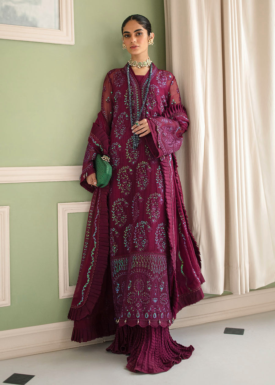Afroze-La Fuchsia  LUXURY CHIFFON COLLECTION  100% Original