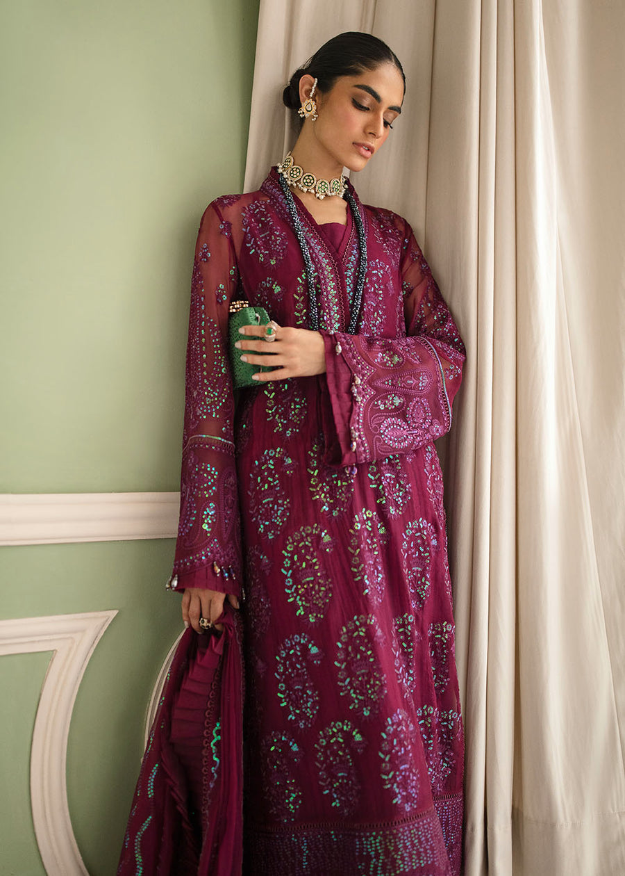 Afroze-La Fuchsia  LUXURY CHIFFON COLLECTION  100% Original