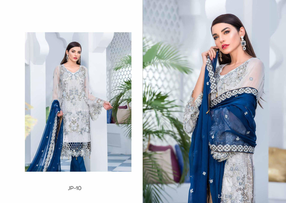 Jannan Final Premium Chiffon Embroidered Collection 2021 -100% Original Guaranteed