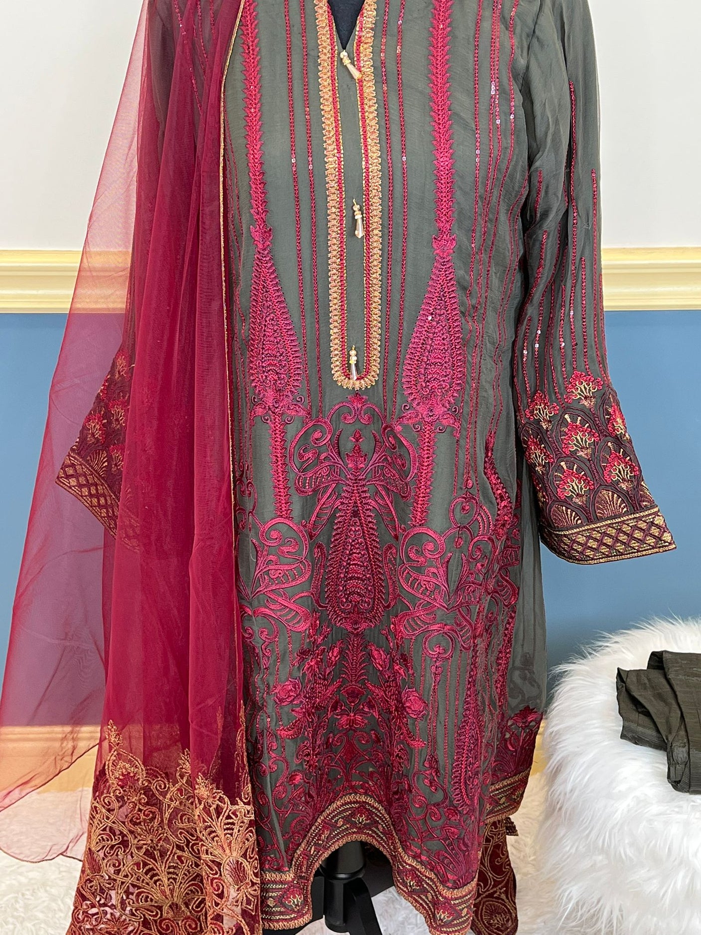 Pakistani Embroidered Party wear Ready To Ship