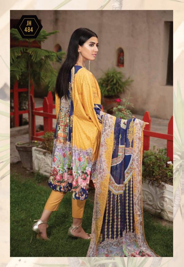 Johra Mahsa Embroidered Digital Printed Lawn-100% Original Guaranteed