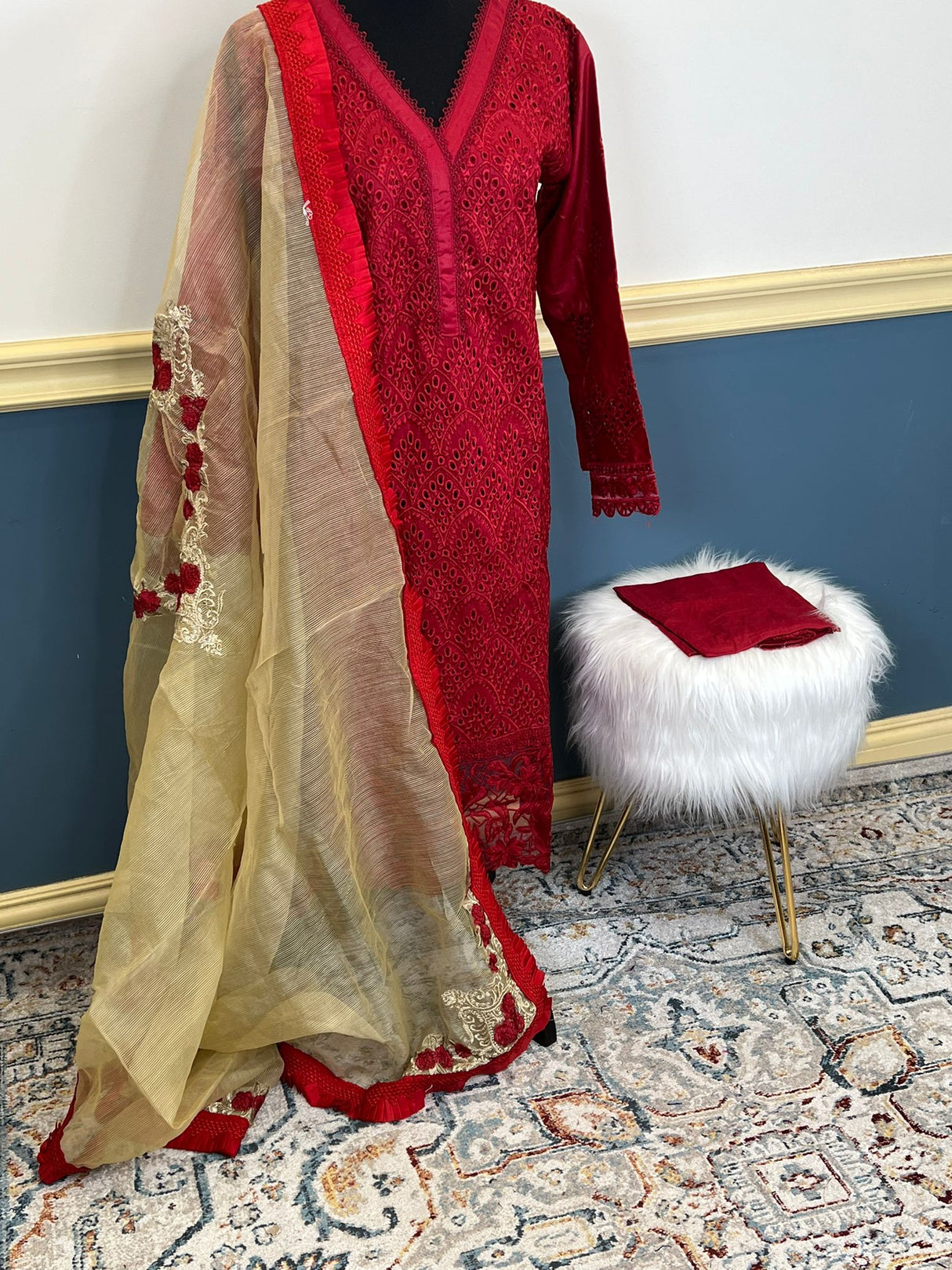 Luxury Embroidered lawn Ready To Ship