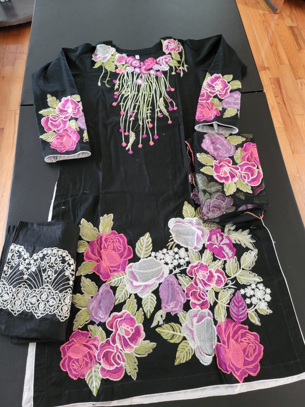 Pakistani Stitched Embroidery Lawn Suit Ready To Ship