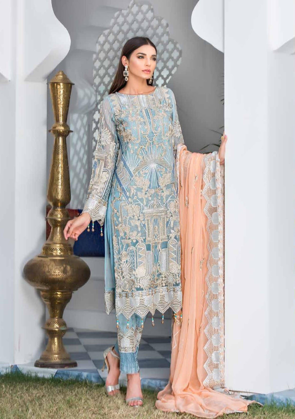 Jannan Final Premium Chiffon Embroidered Collection 2021 -100% Original Guaranteed