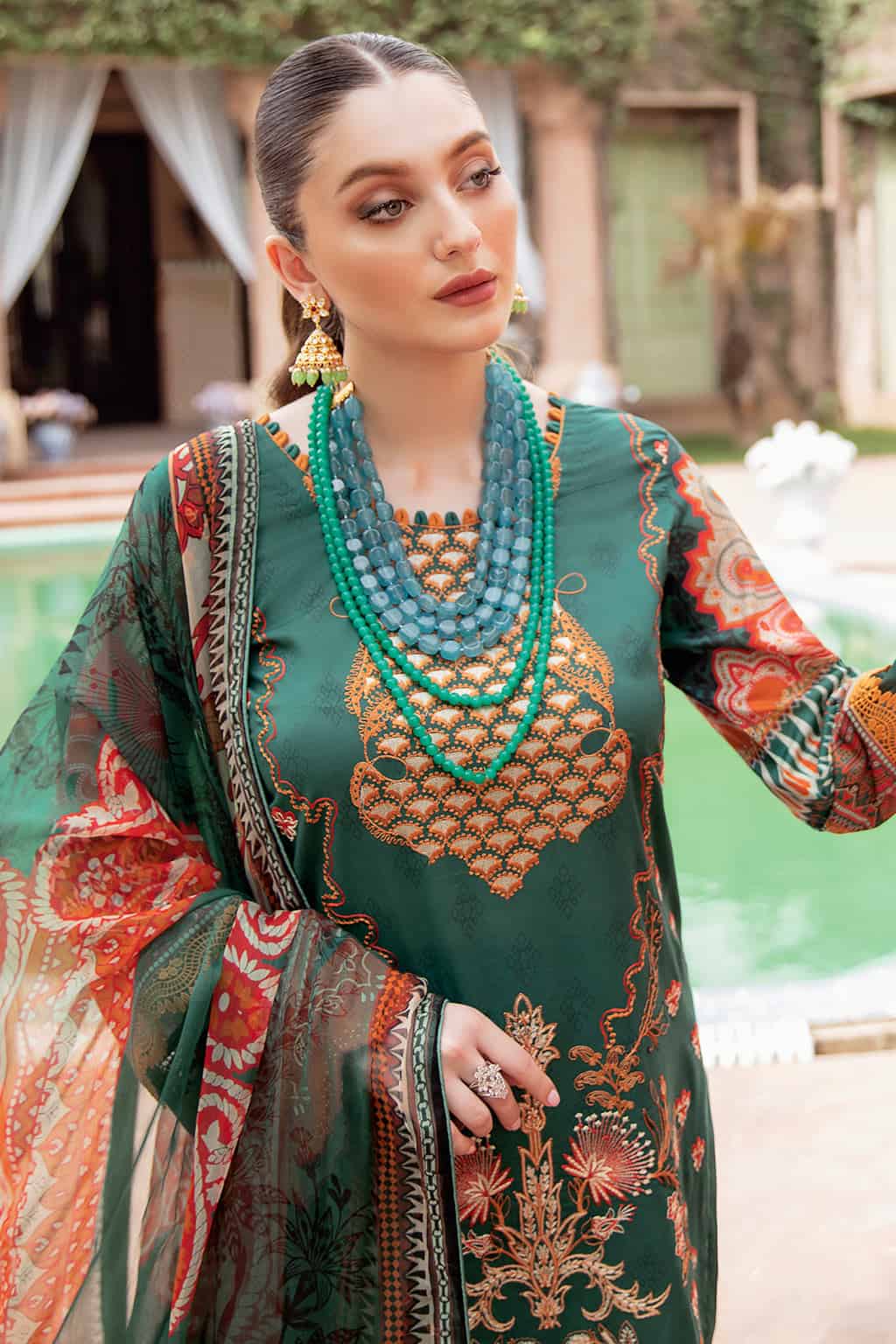Mashaal By Ramsha Luxury Lawn 100% Original Ready To Ship