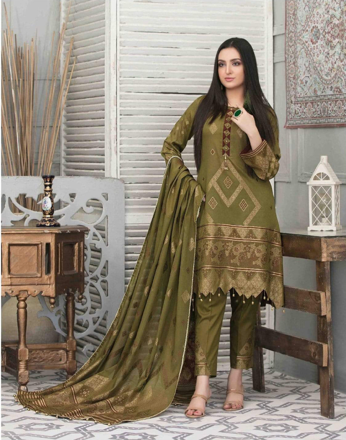 Bold with Gold By Tawakkal Embroidered Lawn Collection 2021 -100% Original Guaranteed