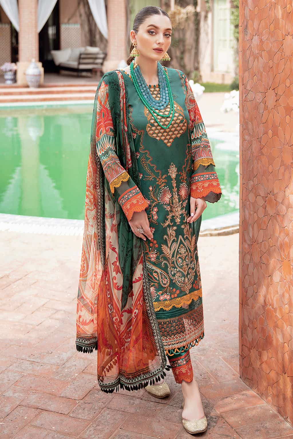 Mashaal By Ramsha Luxury Lawn 100% Original Ready To Ship